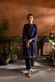 Blue Giny 2Pc - Printed Lawn Dress - BATIK