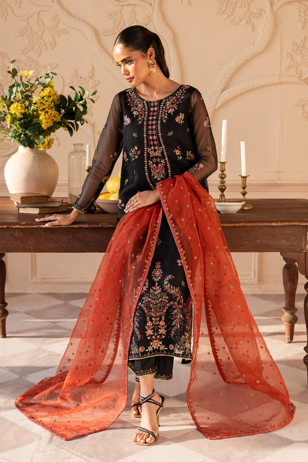 Sira 3PC - Embroidered Luxe Pret