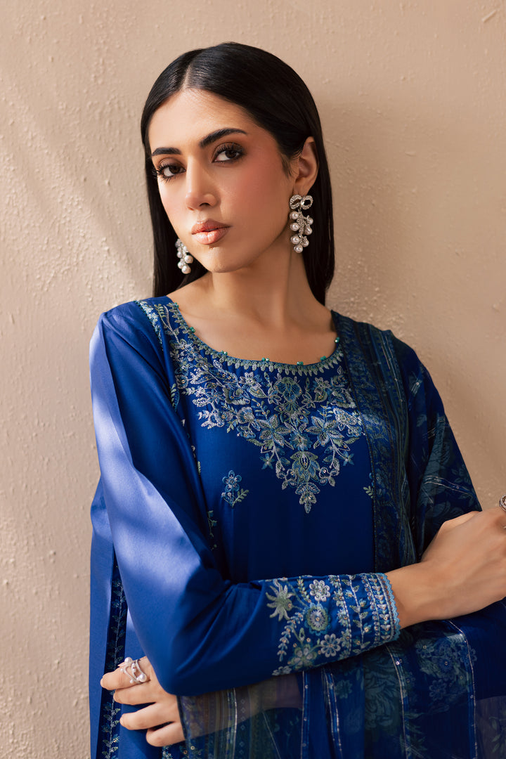 Falafel 3Pc - Embroidered Solid Dress - BATIK