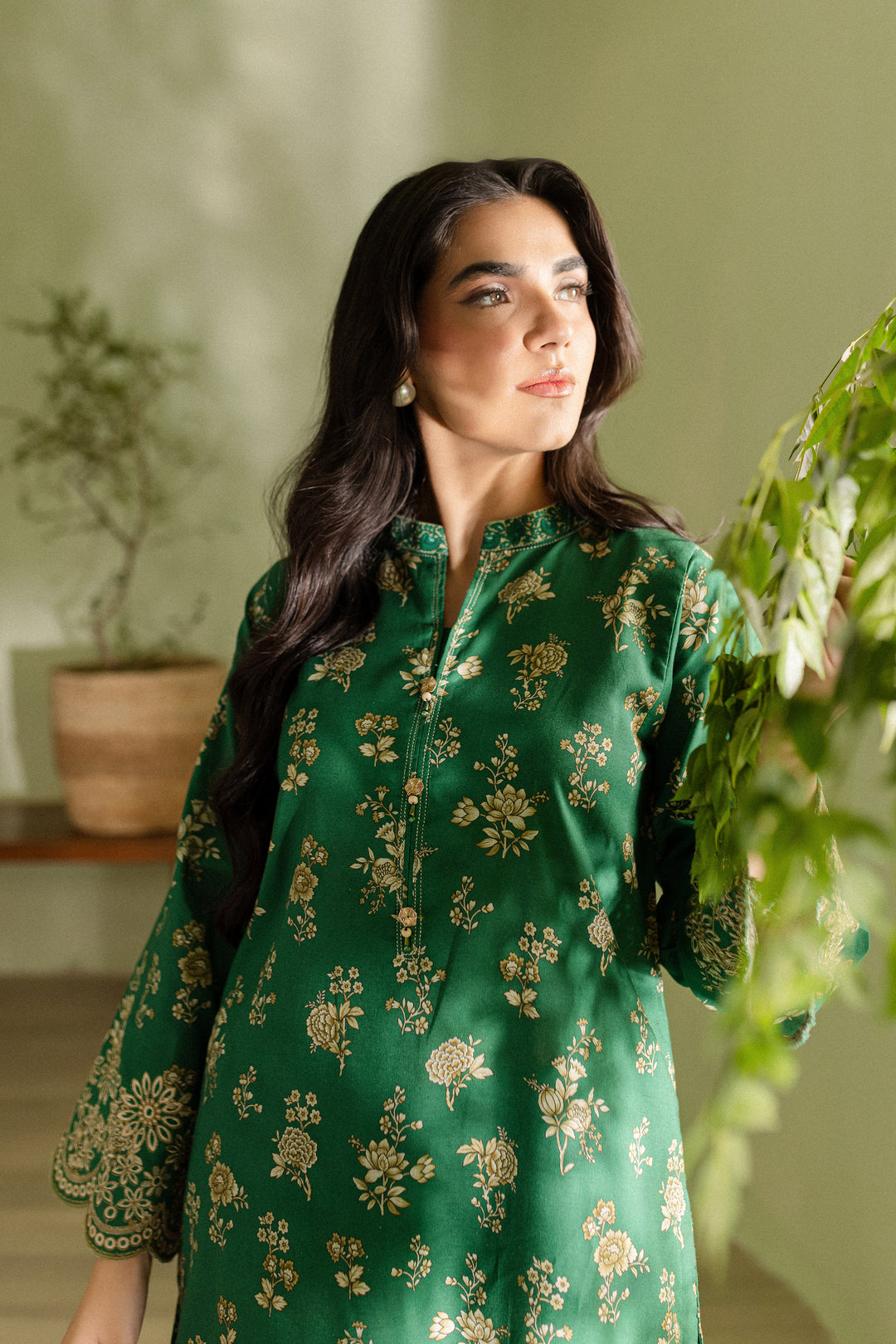 Zel 2Pc - Printed Khaddar Dress - BATIK