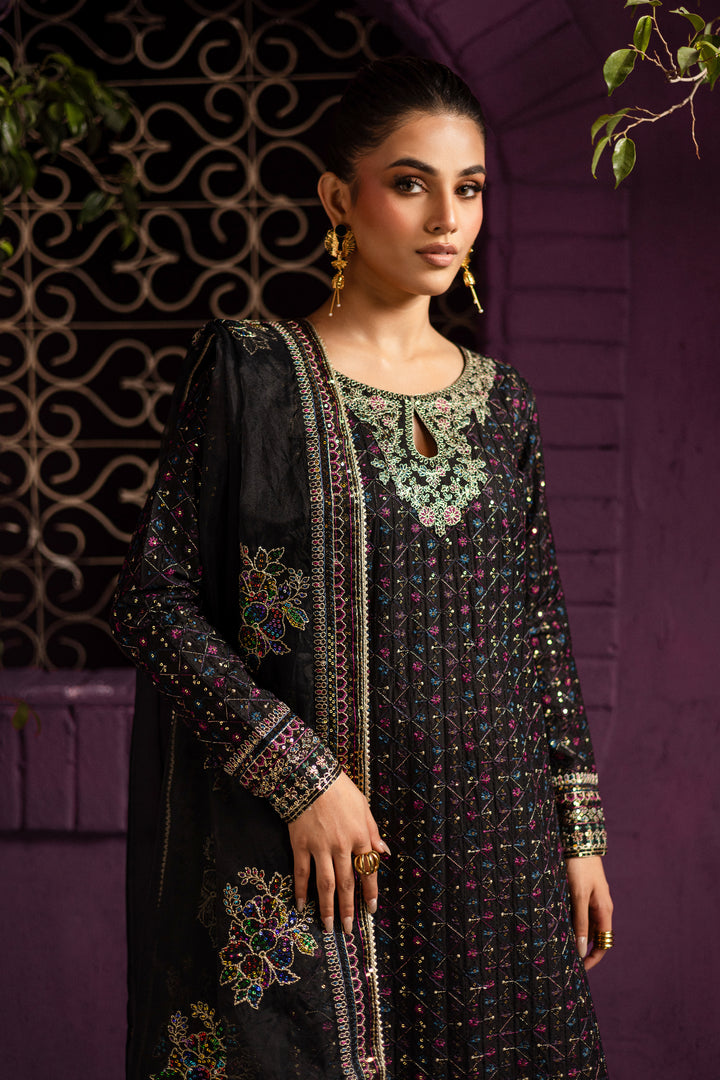 Aylin 3Pc - Embroidered Solid Dress - BATIK