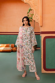 Ginyaki 3Pc - Printed Lawn Dress - BATIK