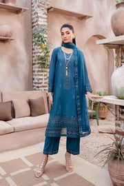 Root 3Pc - Embroidered Lawn Dress - BATIK