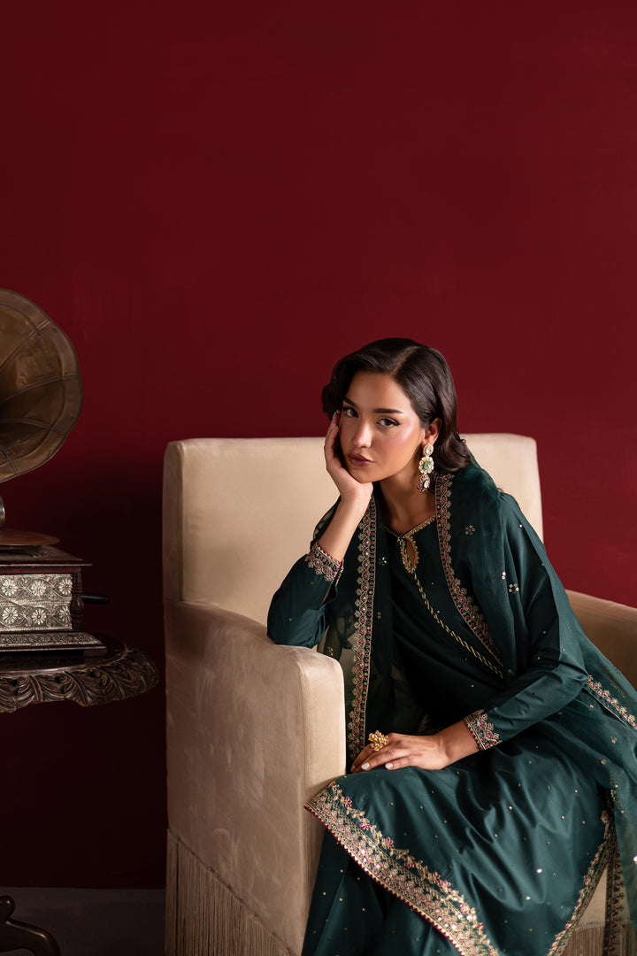 Emerald Glam 3Pc- Festive Luxe Pret