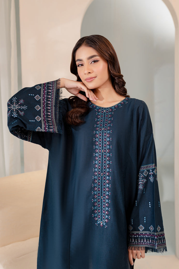 Sooya 2Pc - Embroidered Karandi Dress - BATIK