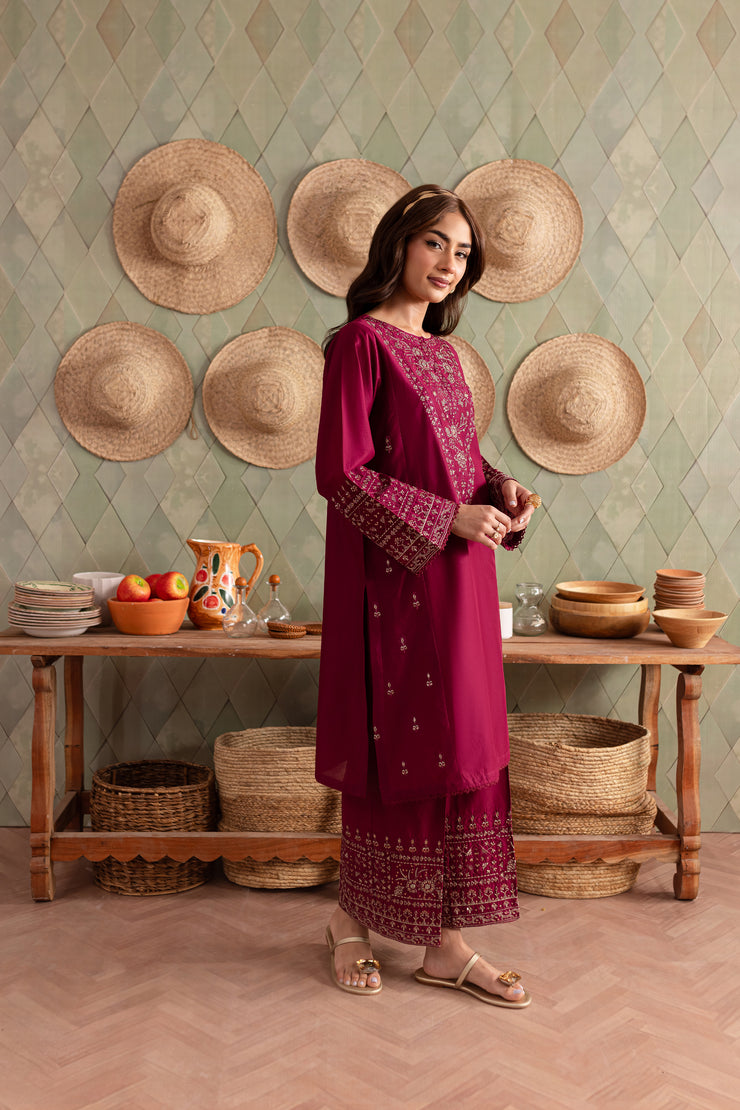 Emalyn 2Pc - Embroidered Lawn Dress - BATIK