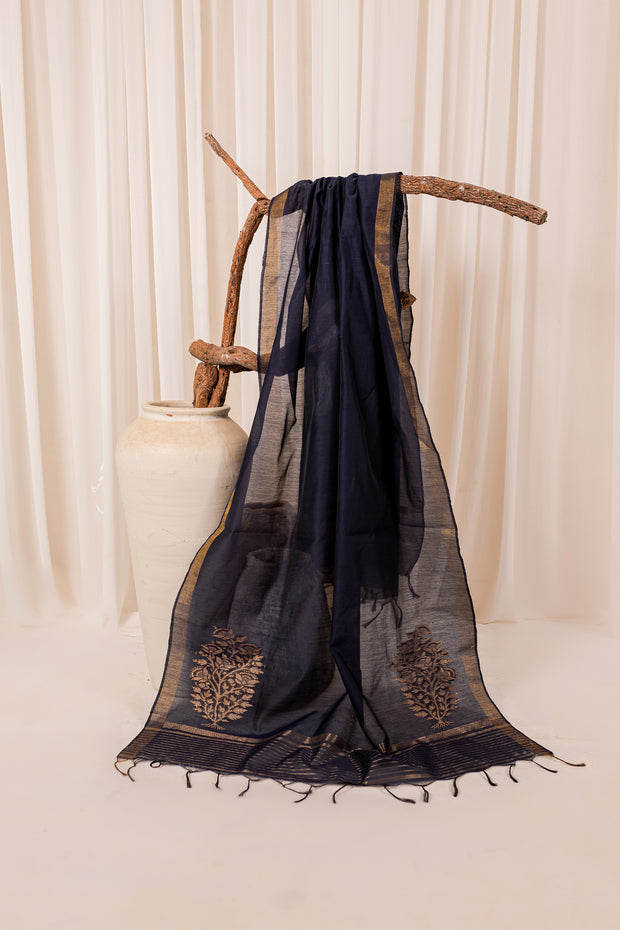 Zari Jacquard Blue Dpt - BATIK