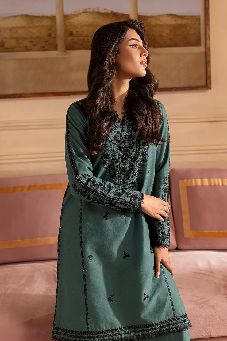 Sapphire Outfit 2Pc - Embroidered Khaddar Dress