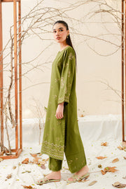 Emette 2Pc - Embroidered Karandi Dress - BATIK