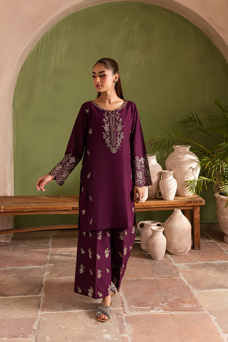 Sheen Glaze 2Pc - Embroidered Lawn Dress - BATIK