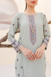 Zee 2Pc - Embroidered Karandi Dress - BATIK