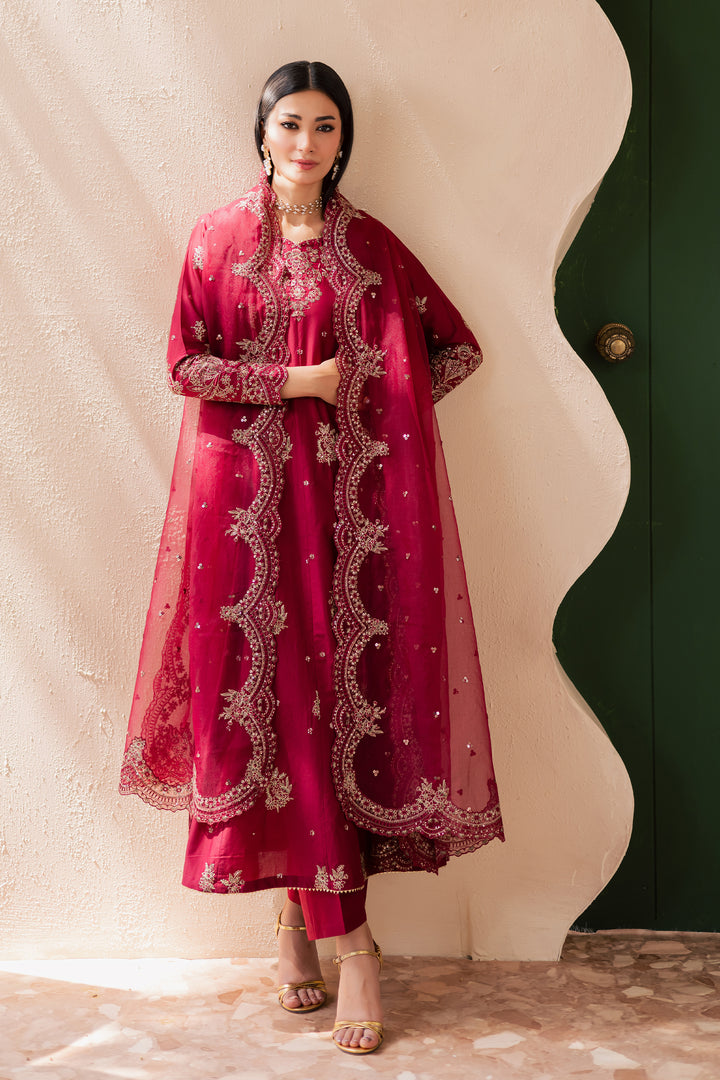 Jhumka 3Pc - Embroidered Solid Dress - BATIK