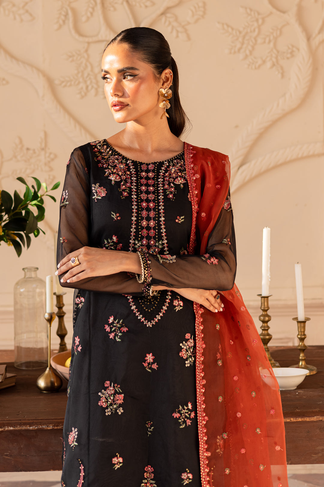 Sira 3PC - Embroidered Luxe Pret