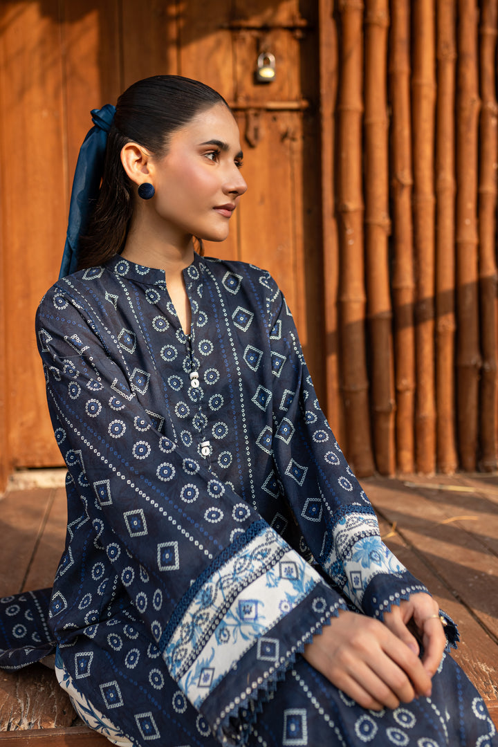 Mavis 2Pc - Printed Khaddar Dress - BATIK