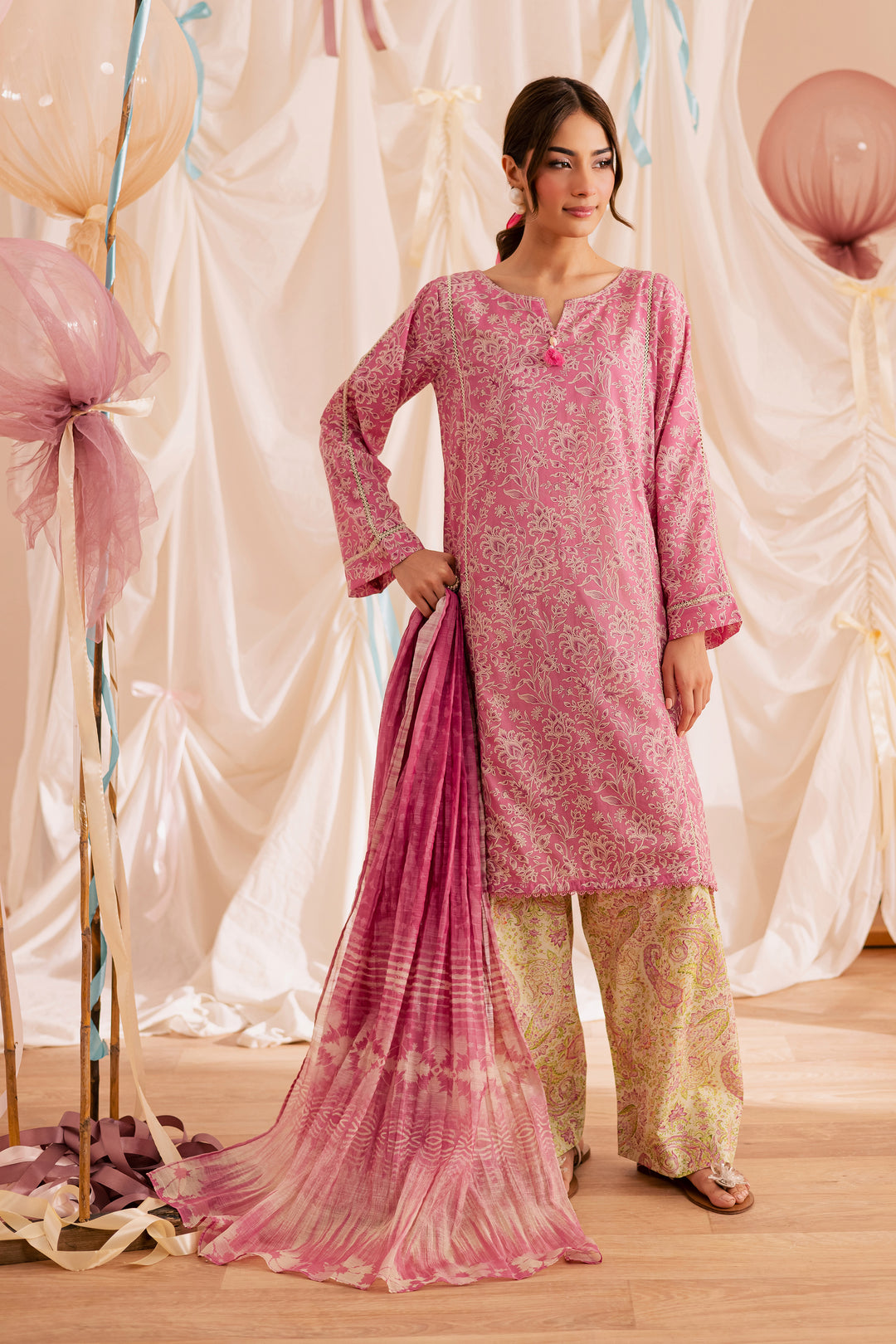 Serena 3Pc - Printed Lawn Dress