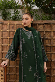 Ever Green 3Pc - Embroidered Khaddar Dress - BATIK