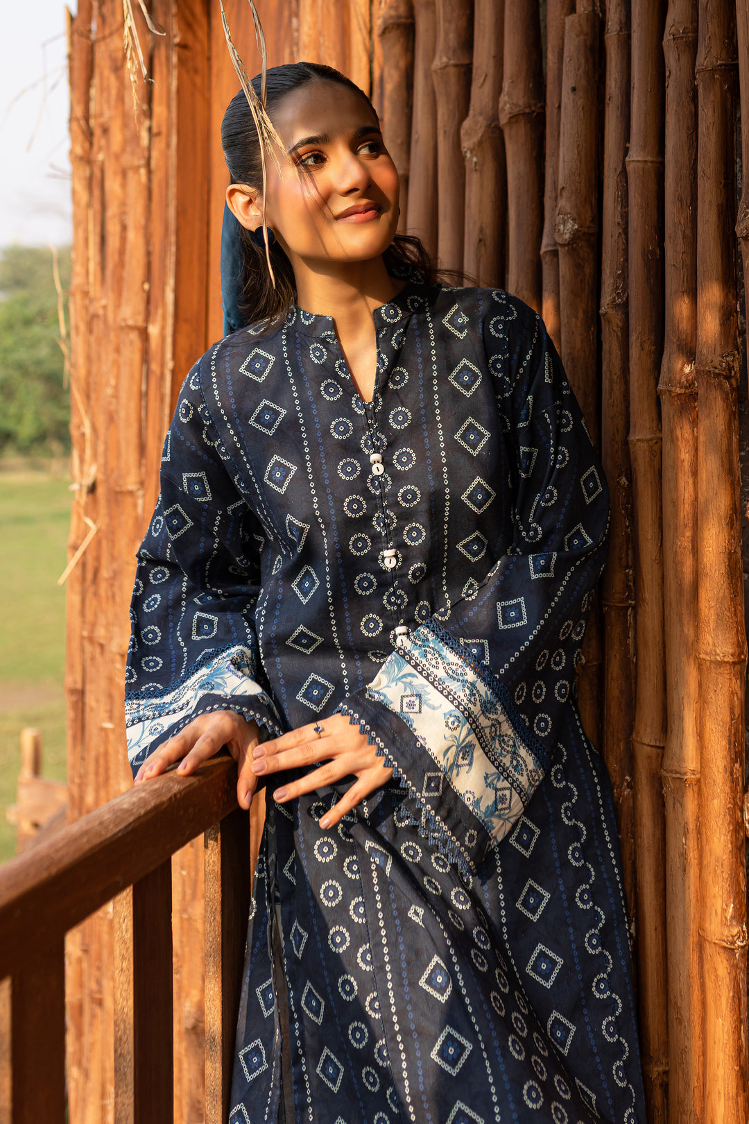 Mavis 2Pc - Printed Khaddar Dress - BATIK