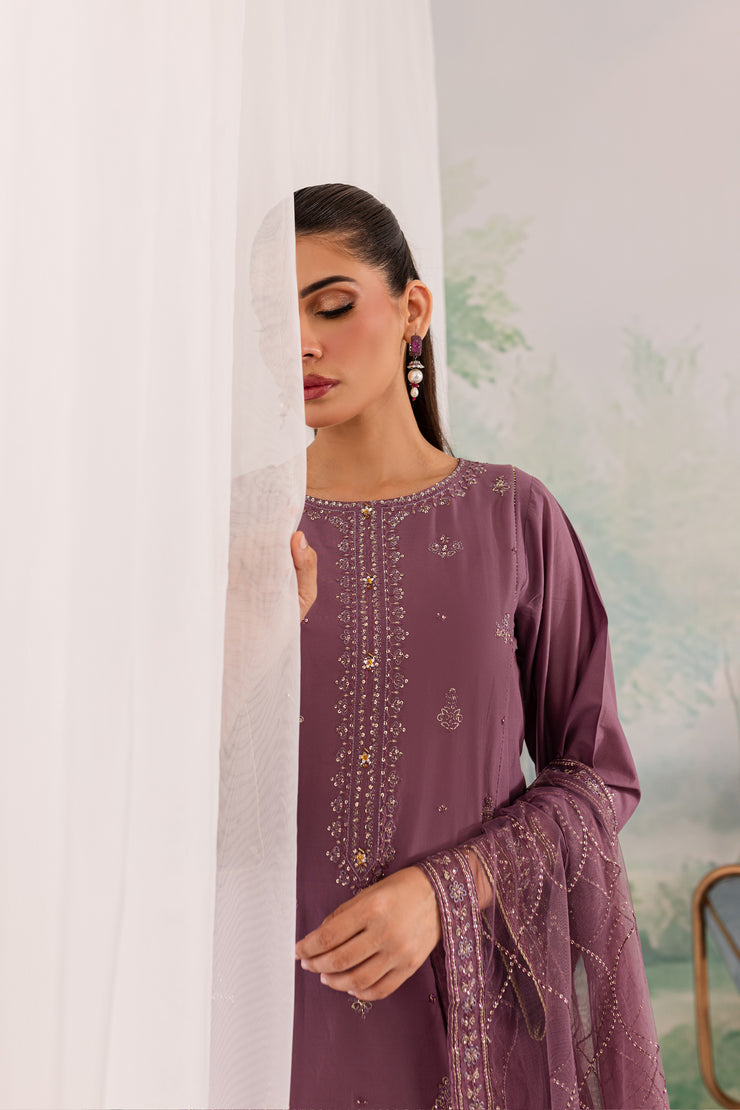 Zahya 3Pc - Embroidered Lawn Dress - BATIK