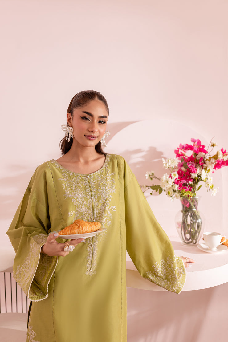 Royal Green 2Pc - Embroidered Lawn Dress - BATIK