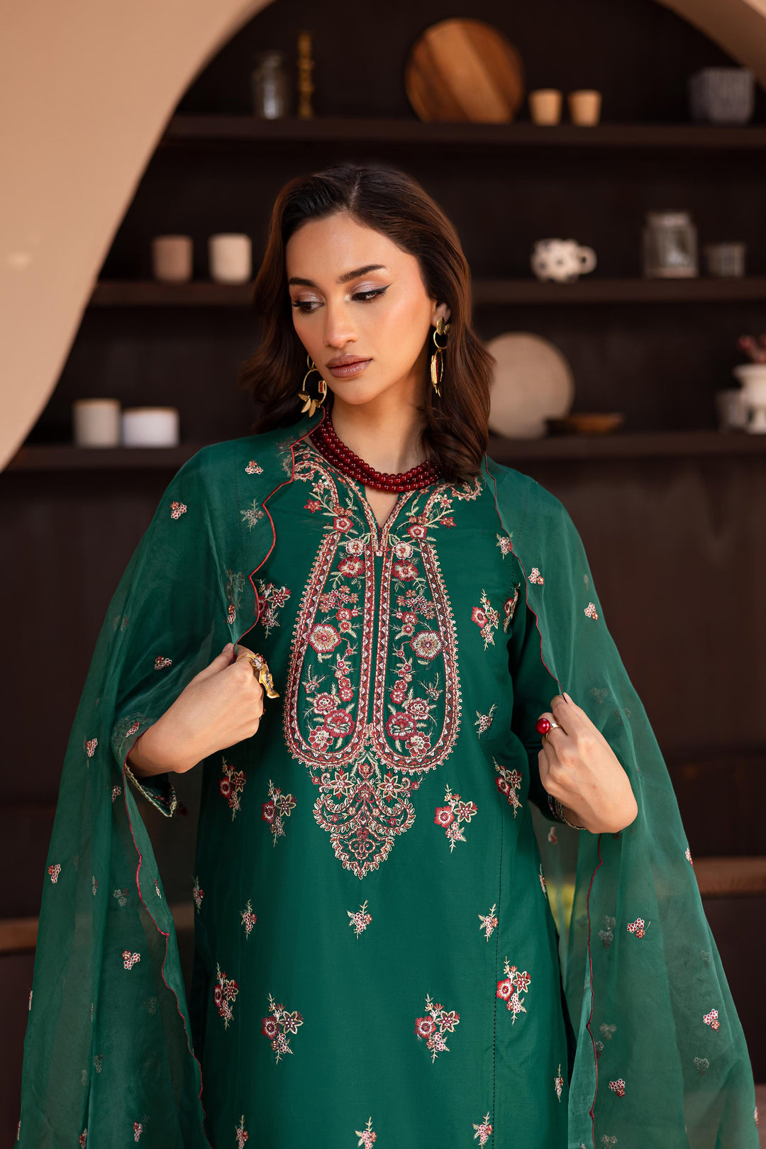 Myra 3Pc - Embroidered Lawn Dress