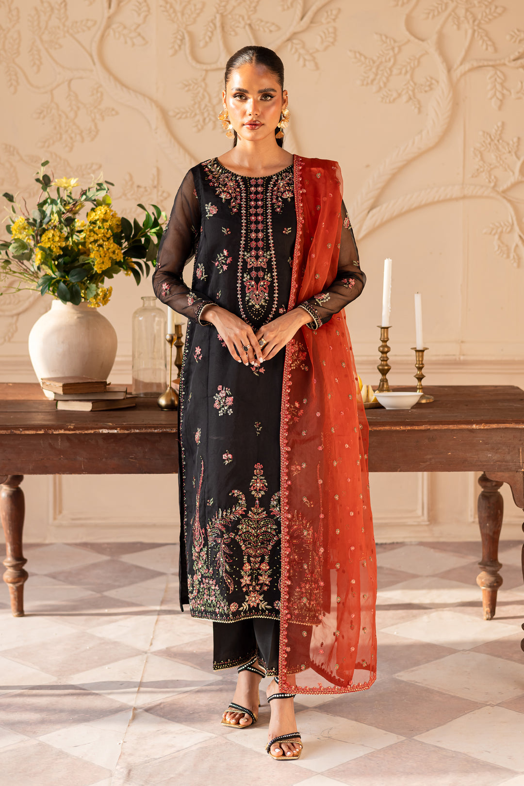 Sira 3PC - Embroidered Luxe Pret