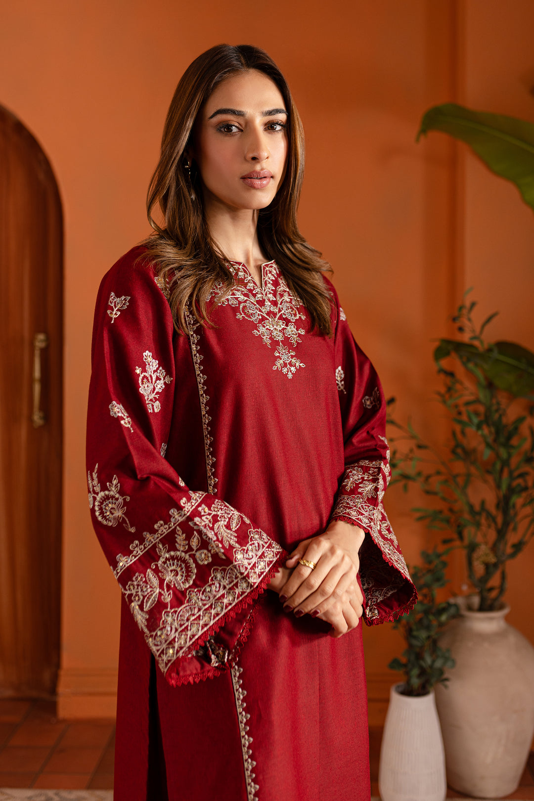 Rusala 2Pc - Embroidered Karandi Dress - BATIK