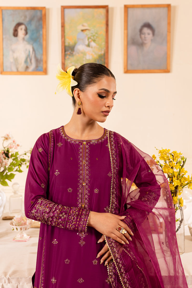 Nour 3Pc - Embroidered Lawn Dress - BATIK