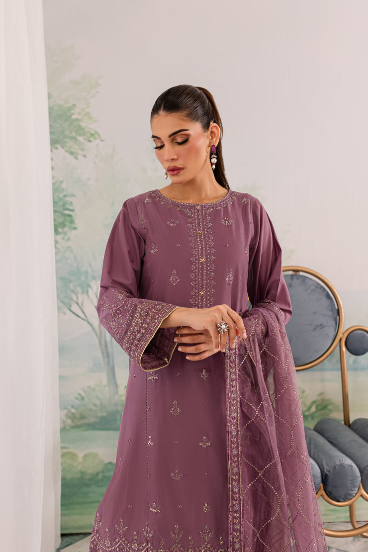 Zahya 3Pc - Embroidered Lawn Dress - BATIK