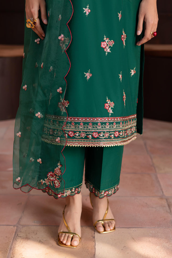 Myra 3Pc - Embroidered Lawn Dress