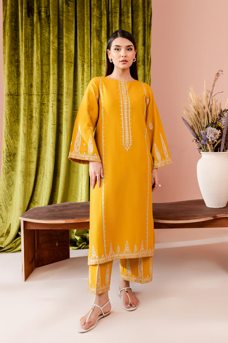 Irza 2Pc - Embroidered Khaddar Dress - BATIK
