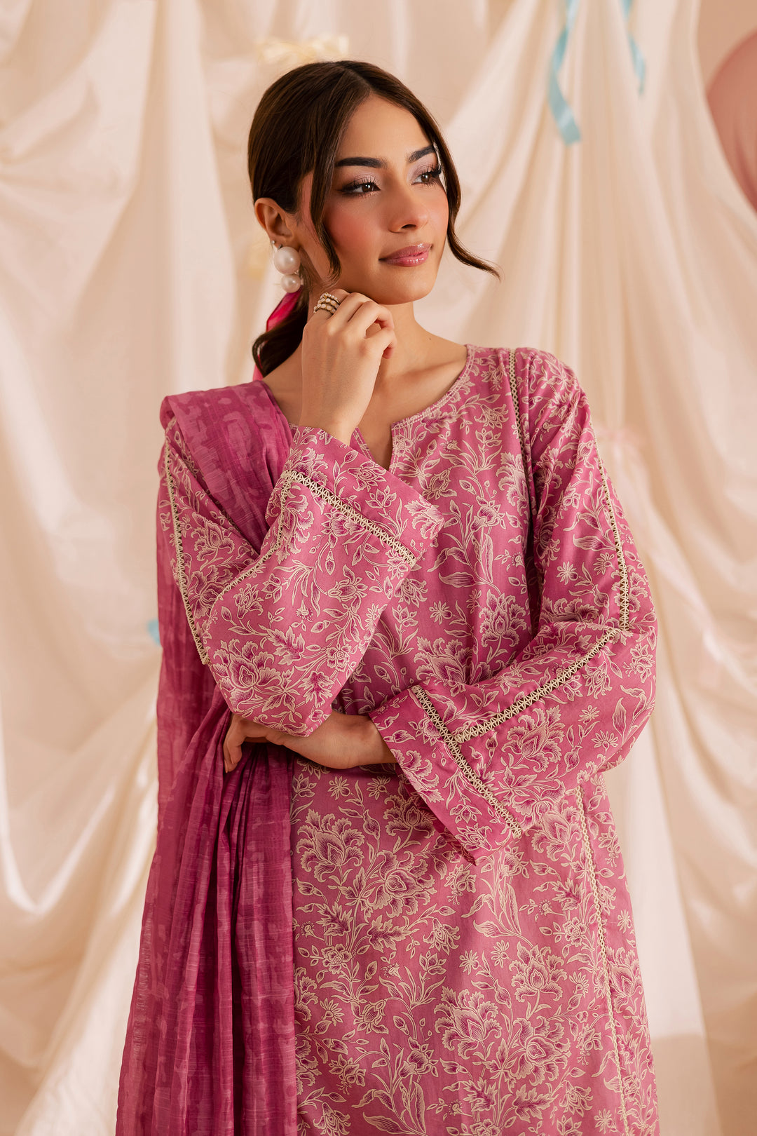 Serena 3Pc - Printed Lawn Dress