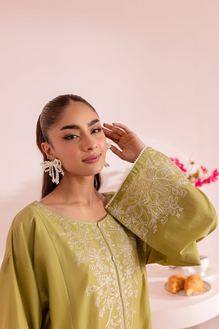 Royal Green 2Pc - Embroidered Lawn Dress - BATIK