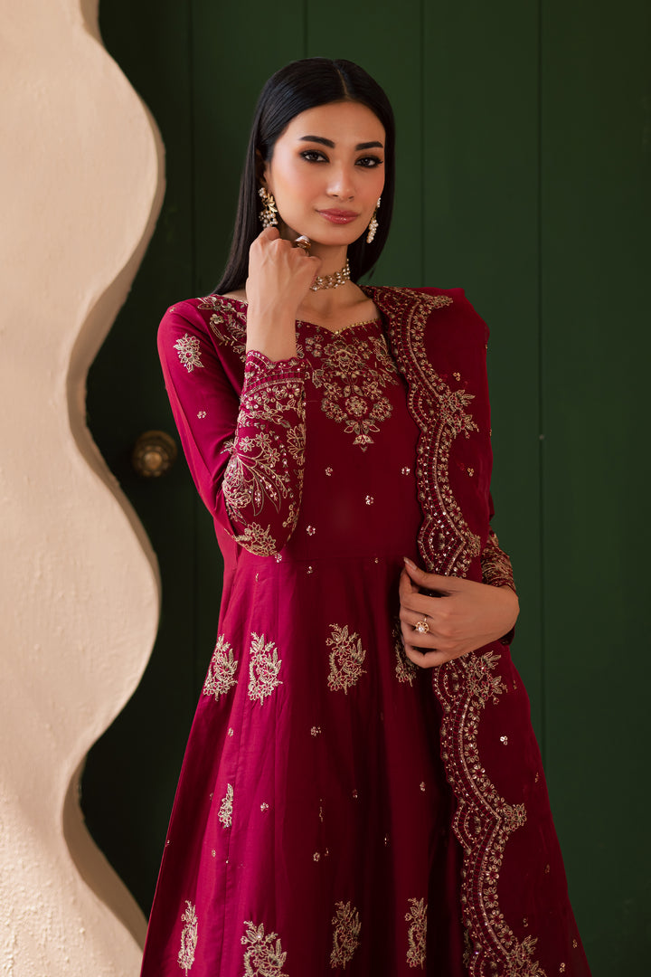 Jhumka 3Pc - Embroidered Solid Dress - BATIK