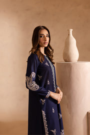 Deep Sea 3Pc - Embroidered Lawn Dress - BATIK