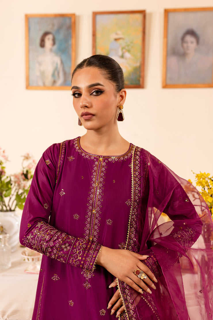 Nour 3Pc - Embroidered Lawn Dress - BATIK