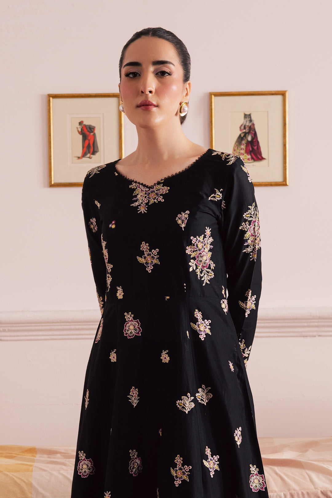 Flower Seeds 2Pc - Embroidered Casual Pret