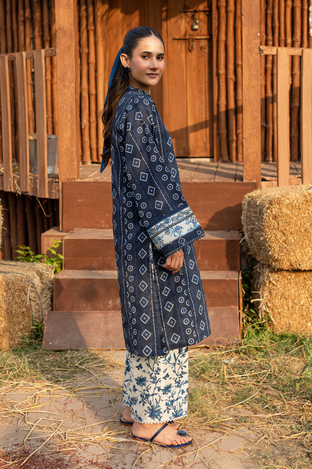 Mavis 2Pc - Printed Khaddar Dress - BATIK