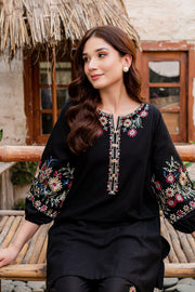 Luna 2Pc - Embroidered Khaddar Dress - BATIK
