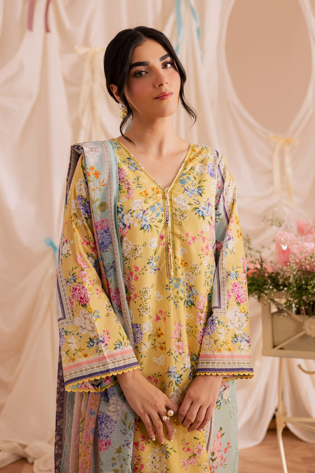 Glacial 3Pc - Printed Lawn Dress