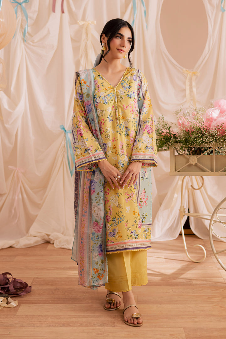 Glacial 3Pc - Printed Lawn Dress