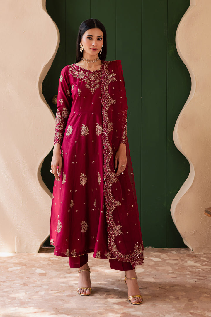 Jhumka 3Pc - Embroidered Solid Dress - BATIK