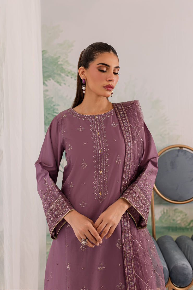 Zahya 3Pc - Embroidered Lawn Dress - BATIK