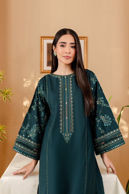 Svoy 2Pc - Embroidered Karandi Dress | BATIK