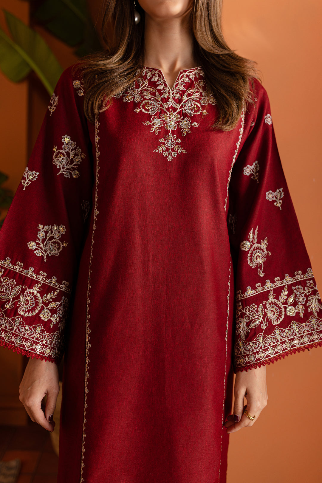 Rusala 2Pc - Embroidered Karandi Dress - BATIK