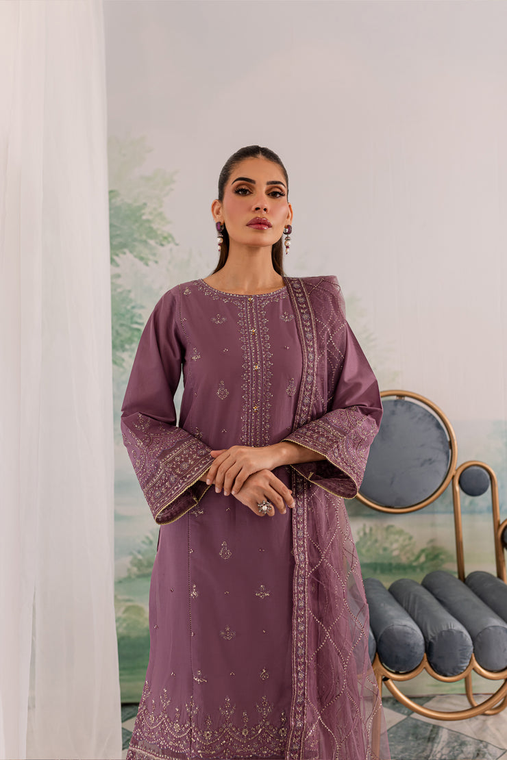 Zahya 3Pc - Embroidered Lawn Dress - BATIK