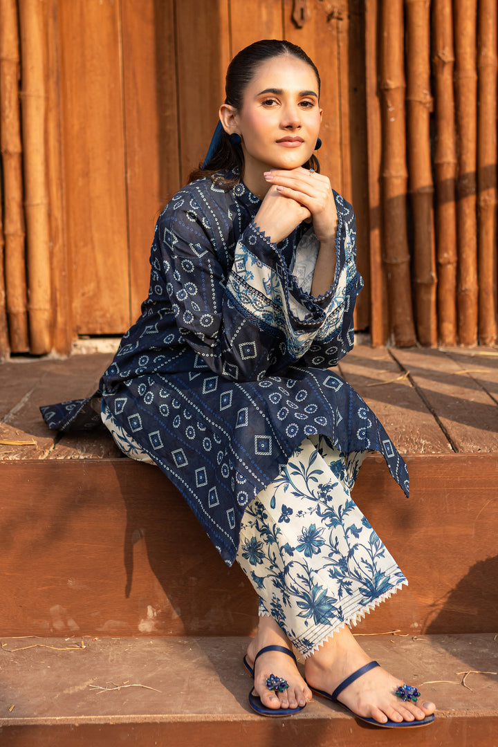 Mavis 2Pc - Printed Khaddar Dress - BATIK