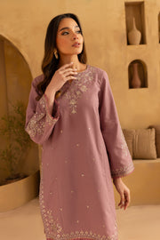 Ferio 2Pc - Embroidered Khaddar Dress