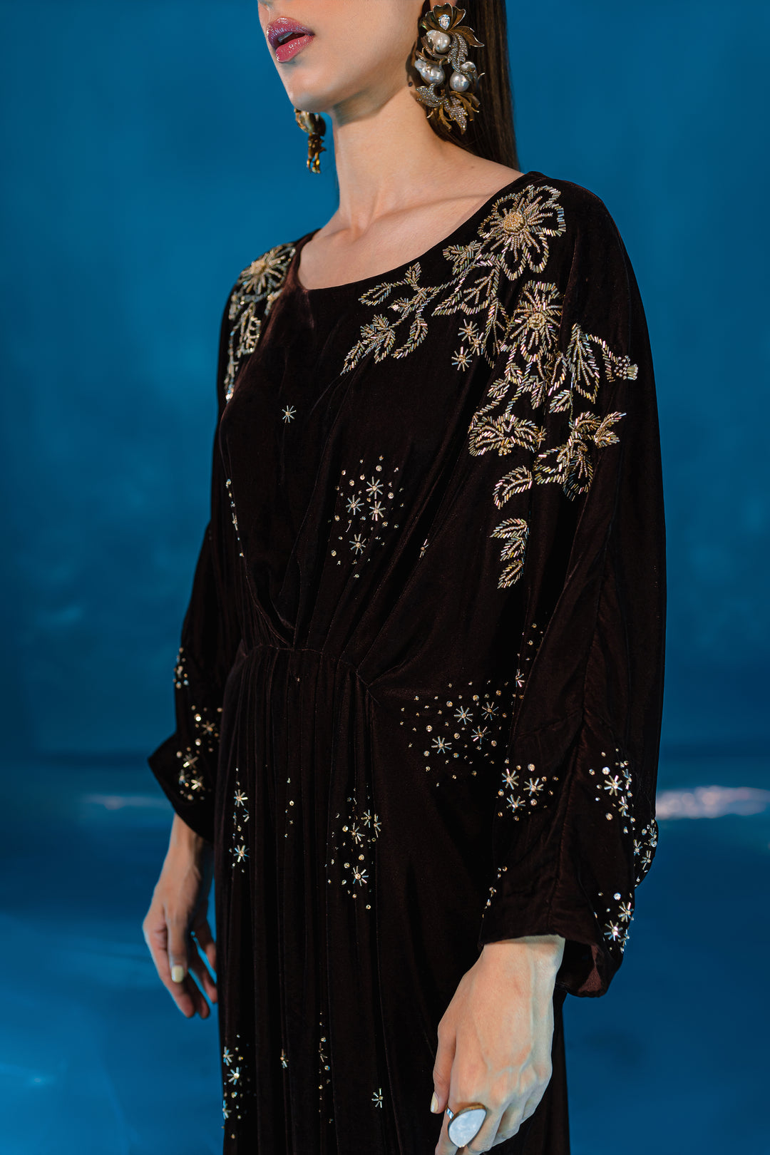 Jack 1Pc - Formal Velvet Kaftan - BATIK