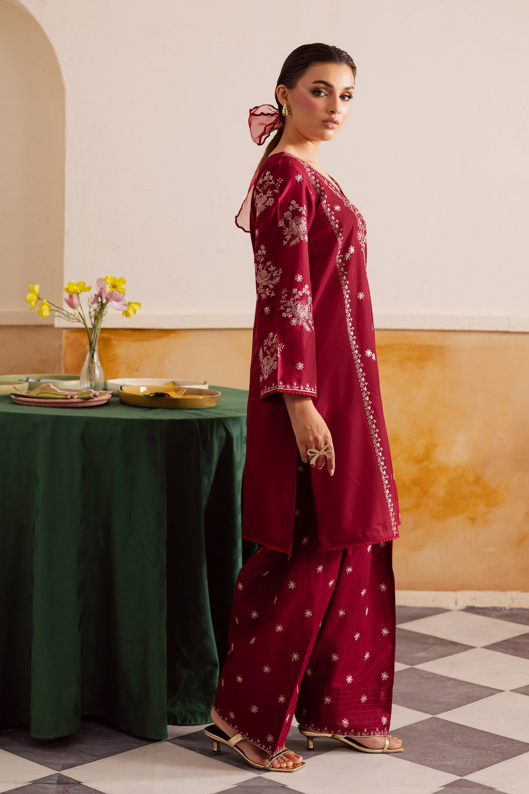 Crimson Haze 2Pc - Embroidered Lawn Pret