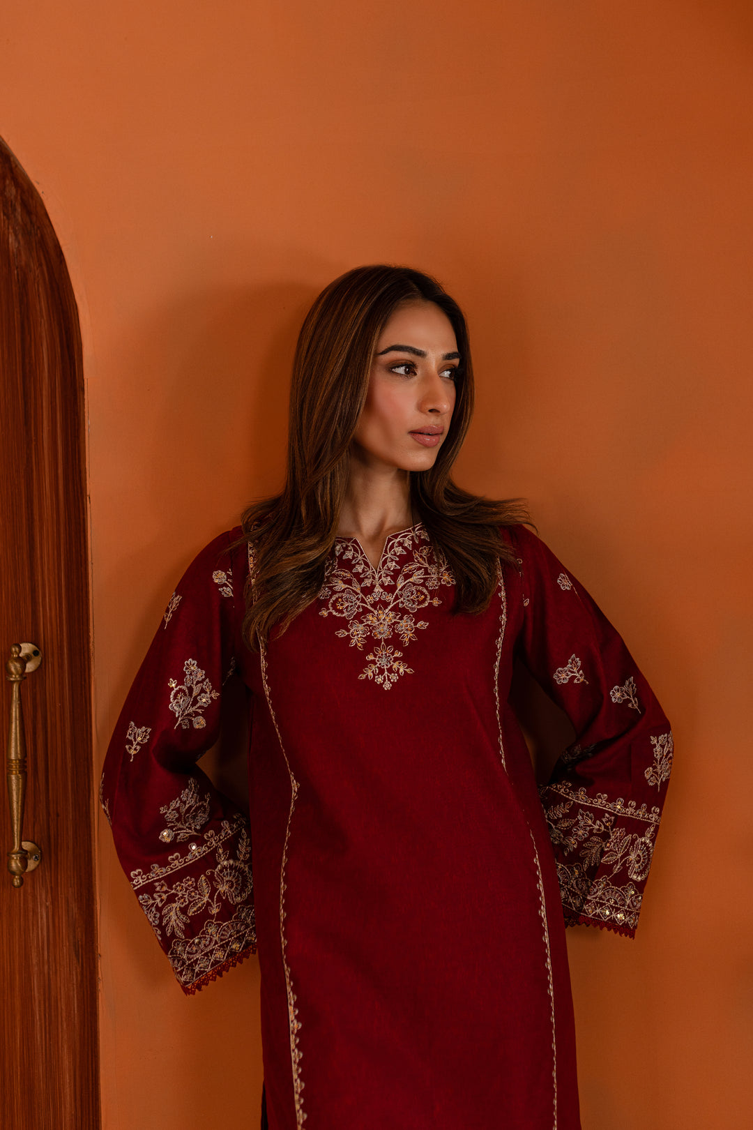 Rusala 2Pc - Embroidered Karandi Dress - BATIK